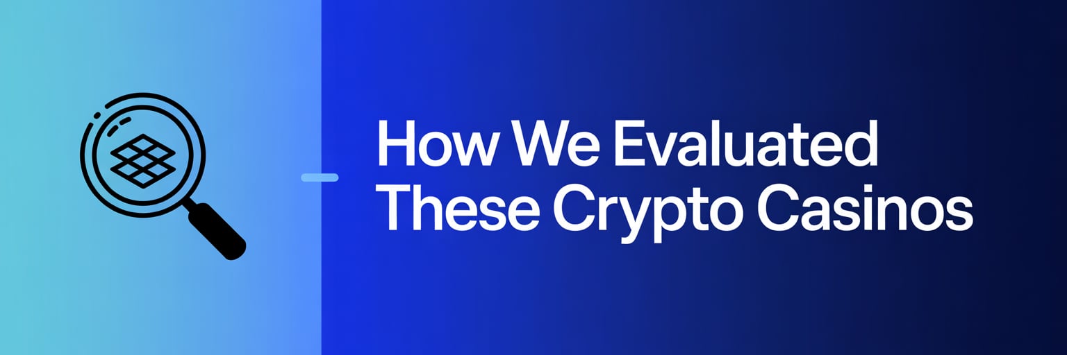 How We Evaluated These Crypto Casinos